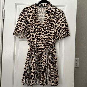 ZARA Mini Dress Animal Print